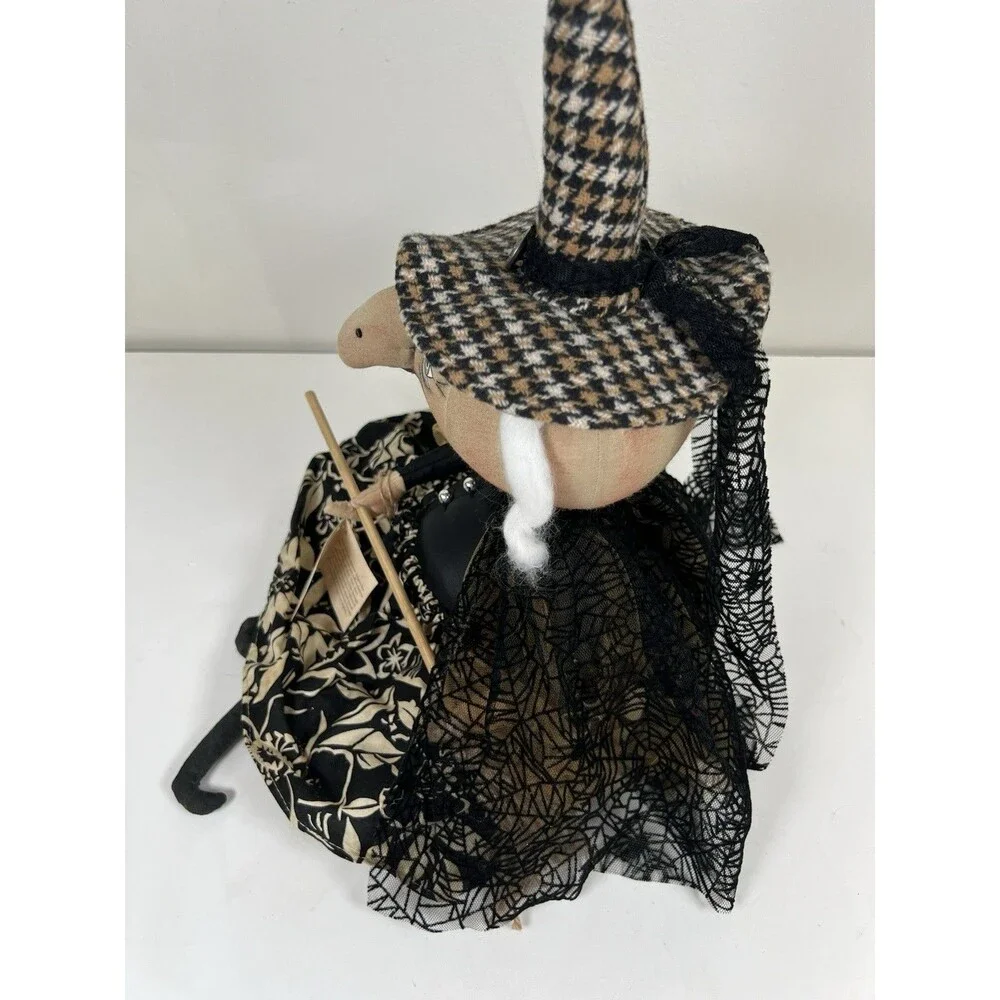 Joe Spencer Gathered Traditions Doll Halloween Naomi Witch Handcrafted Halloween